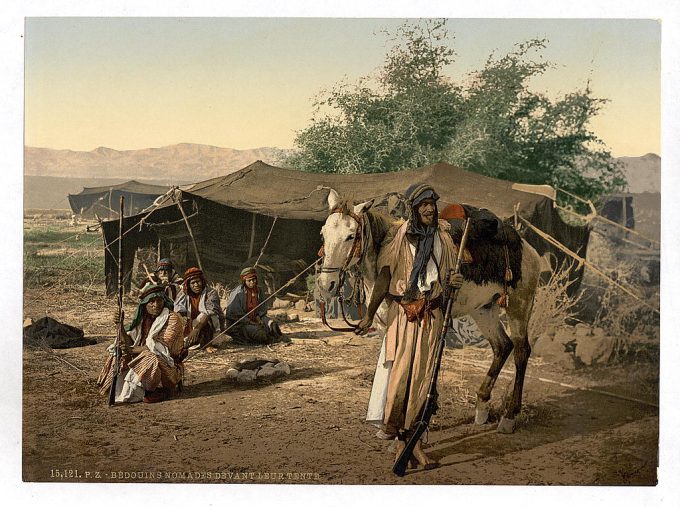 Bedouins and their tents, Holy Land