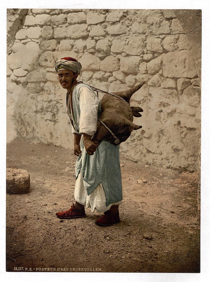 Water carrier of Jerusalem, Holy Land