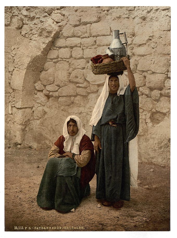 Peasants from the neighborhood of Jerusalem, Holy Land